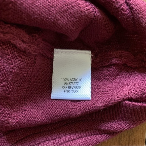 NWT Croft&Barrow Knit Purple Top plus size 2X - Picture 4 of 9